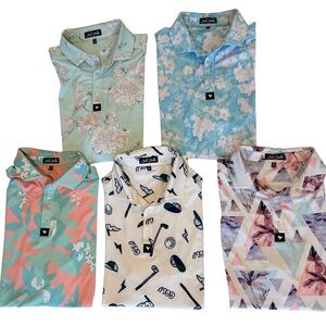Reel Legends Kids Pastel Multi Floral & Graphic Polo Pack
